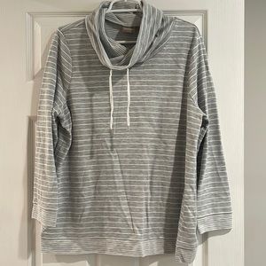 Chicos Striped Sweatshirt